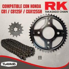 KIT TRANSMISIÓN HONDA CB1/CB125F 428/44-14 RK - comprar online