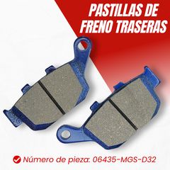 PASTILLAS DE FRENO TRASERAS HONDA NC 700 / NC 750 - comprar online