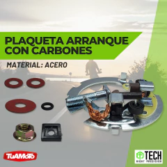 PLAQUETA ARRANQUE CON CARBONES YAMAHA YBR 250 TECH en internet