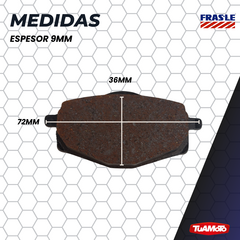 PASTILLA DE FRENO DELANTERO YAMAHA YBR125ED - XT225 - XT600 - XT350 PD/880 - comprar online