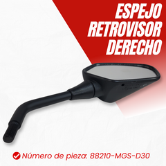 ESPEJO RETROVISOR DERECHO HONDA NC 700X / NC 750 - comprar online