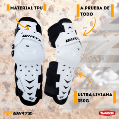 RODILLERA ARTICULABLE WIRTZ ELEVATE BLANCA/NEGRA en internet