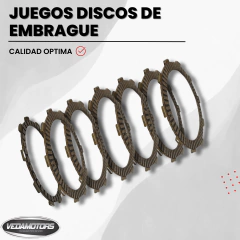 JUEGO DISCOS DE EMBRAGUE NX 400 FALCON VEDAMOTORS en internet