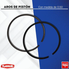 AROS DE PISTON 0.50 HONDA CG 125/XLR 125 TKRJ - tienda online