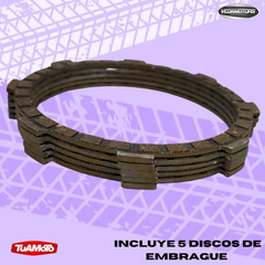 JUEGO DISCOS DE EMBRAGUE YBR/XTZ 125 VEDAMOTORS - tienda online