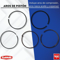 AROS DE PISTON 0.50 HONDA BIZ 125/XR 125/CB1 TKRJ - Tuamoto Mayorista