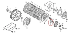 ARANDELA (14MM) TUERCA ROTOR ACEITE HONDA XR 150L/NEW TITAN en internet