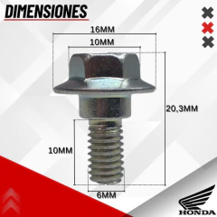 Imagen de TORNILLO SOPORTE OPTICA/CACHA LATERALES HONDA XR 150