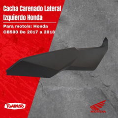 CARENADO LATERAL IZQUIERDO CB 500 NEGRO