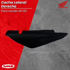 CACHA LATERAL DERECHO HONDA XR 125L NEGRA - Tuamoto Mayorista