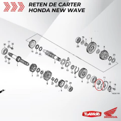 RETEN DE CARTER HONDA NEW WAVE (17x29x5) - tienda online