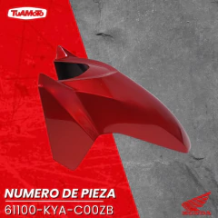 Imagen de GUARDABARRO DELANTERO HONDA GLH 150 ROJO