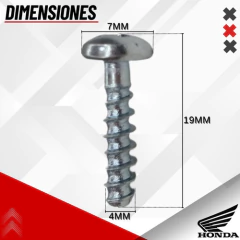 Imagen de TORNILLO CARCAZA TABLERO HONDA TWISTER (4x7)