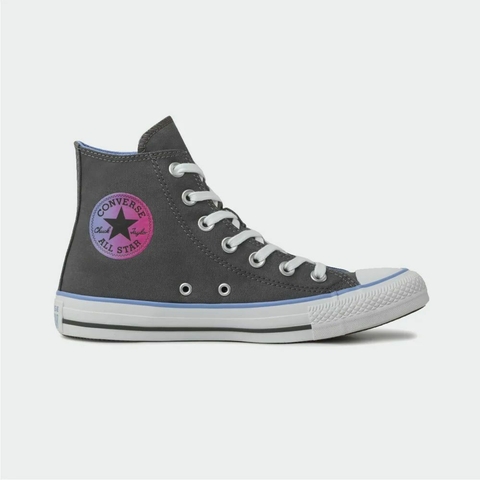Tênis Converse Chuck Taylor All Star Seasonal Cinza Ferro Azul Hi