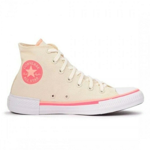 Converse Feminino Tênis Converse All Star Chuck Taylor HI Bege Claro