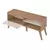Rack Para TV 1 Porta e 2 Nichos Artely Lotus Cor Carvalho Com Off White na internet