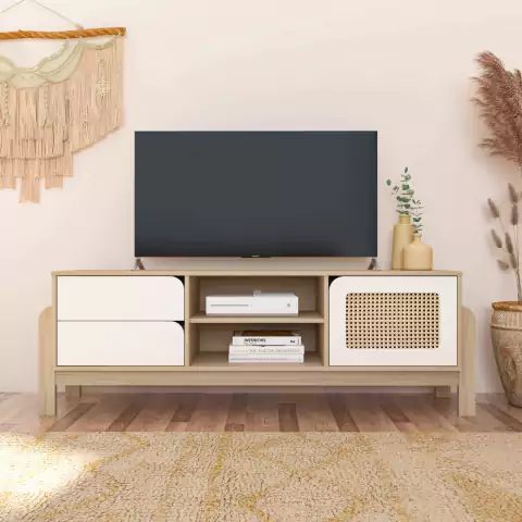 Rack Nature Naturale/branco Artely