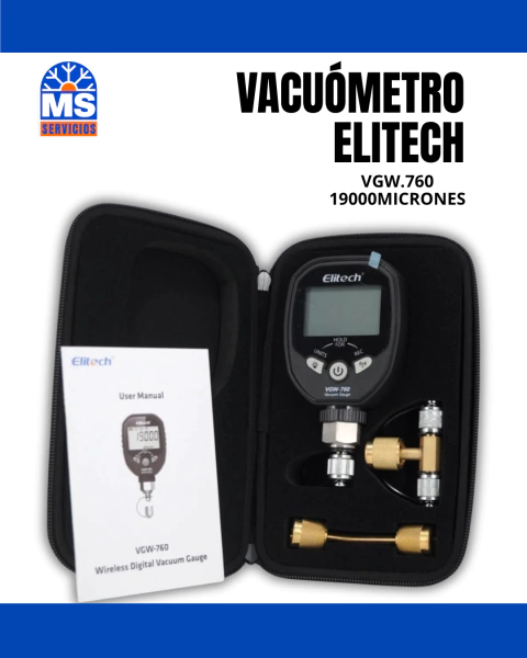 VACUOMETRO DIGITAL WIRELESS ELITECH VGW-760