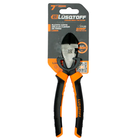 Alicate Corte Oblicuo Cuerda de Piano 7" 180 mm Lusqtoff L4024