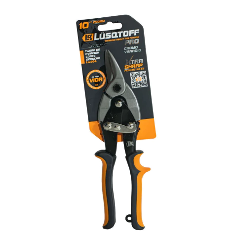 Tijera de Aviación Pro Corte Derecho 10" 250 mm Lusqtoff L4404