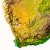 Mapa de Relevo da África - loja online