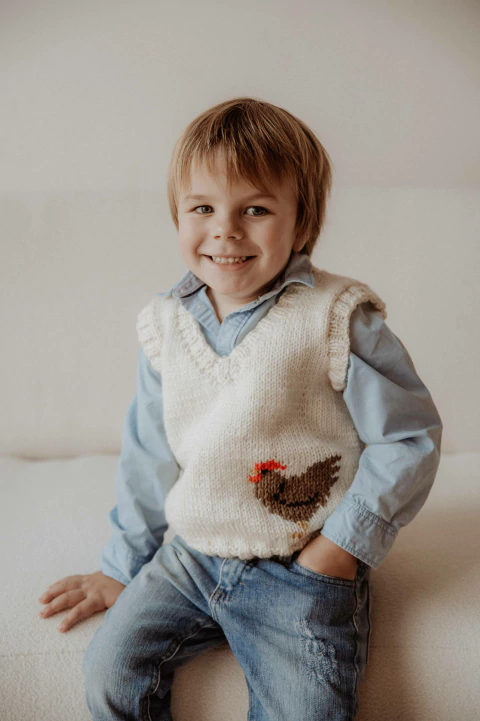 Chaleco de Lana Chickens - comprar online