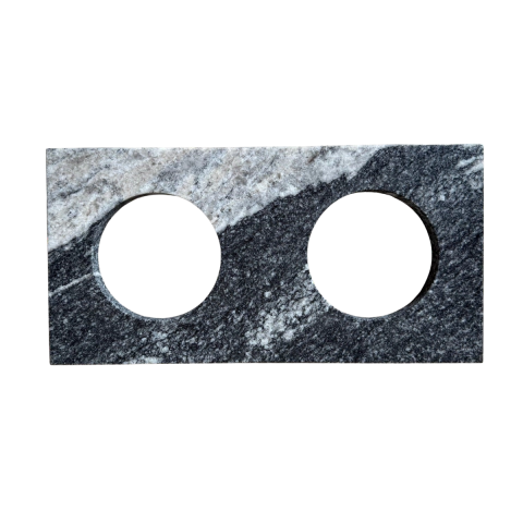 COMEDOURO PET GRANITO SILVER GREY