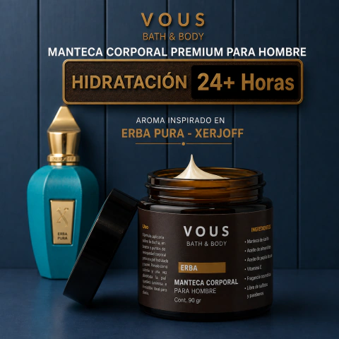 MANTECA CORPORAL ERBA · Cítrico frutal · 90g