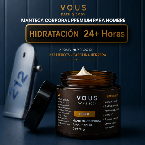 MANTECA CORPORAL HEROE · Fresco especiado · 90g