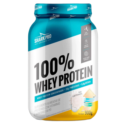 100% WHEY PROTEIN - 900G - SHARK PRO - comprar online