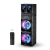 Torre de sonido parlante 2 x 10 pulgadas con luces RGB y control remoto, modelo de 14500W, ideal para fiestas y eventos.