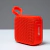 Parlante Bluetooth 5.3 TWS IPX4 color rojo con diseño portátil y correa, ideal para escuchar música en cualquier lugar.