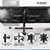 Soporte Doble TV y Monitores 13" a 27" - Suono