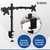 Soporte Doble TV y Monitores 13" a 27" - tienda online