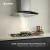 Campana extractora Suono con tubo extensible y doble filtro, ideal para eliminar humo y vapores en cocinas modernas.