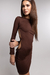 VESTIDO OLYMPEA MINI CHOCOLATE
