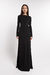 VESTIDO OLYMPEA LARGO NEGRO - tienda online