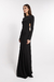 VESTIDO OLYMPEA LARGO NEGRO - comprar online