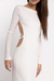 VESTIDO OLYMPEA LARGO CRUDO - PRE ORDER