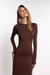 Imagen de VESTIDO OLYMPEA LARGO CHOCOLATE