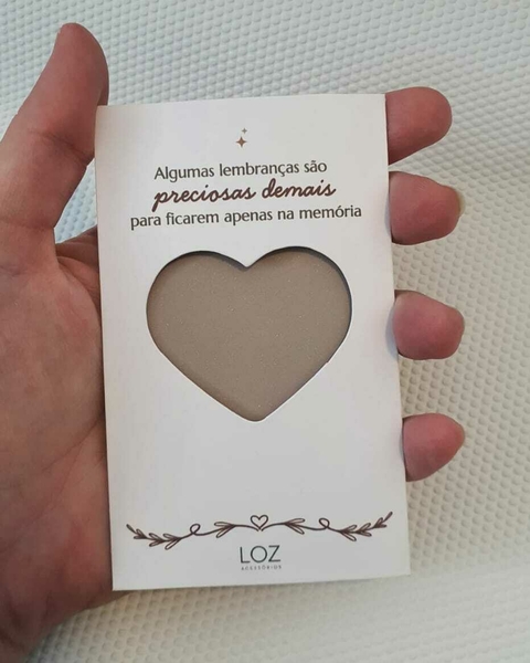 Envelope visor recorte coração - FOSCO - PERSONALIZE COM SUA LOGO - comprar online