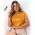 T-shirt Feminina Manga Curta Gola Redonda Algodão Roupa Feminina