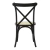 Outlet Silla De Comedor Cross De Madera Esterilla De Rattan Rattán Negro Crema - MAKOM