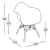Sillones Eames Cocina Comedor Plastico Y Patas De Madera X 2 - tienda online