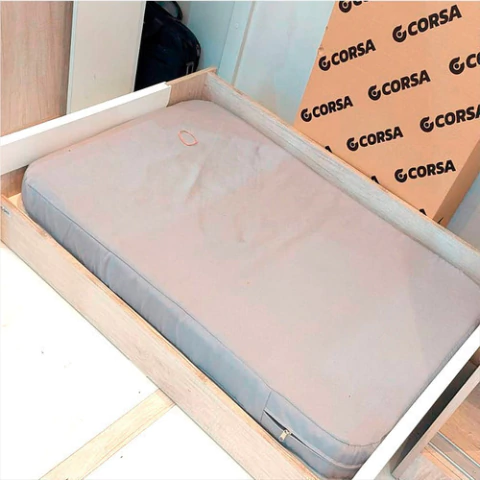 Colchón Con Funda Para Cama Rebatible Mascota 97x65 Cm Corsa