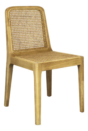 Outlet Silla Cane Comedor Estructura Madera De Olmo Y Rattan
