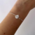 Pulseira de Prata 925 Gota Branca Central com Zircônias - comprar online