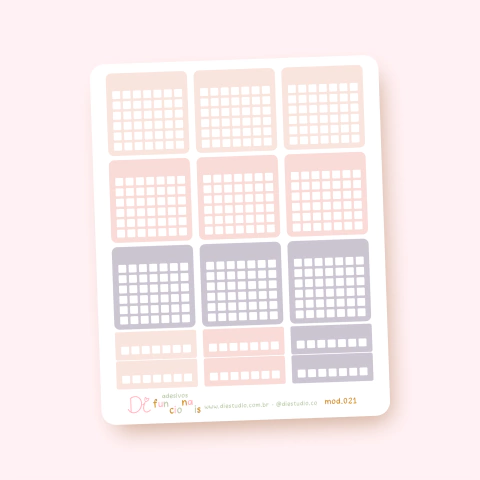 Rastreio de Hábitos Color Quadradinho 021 - comprar online