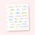 Meses Lettering - Color na internet