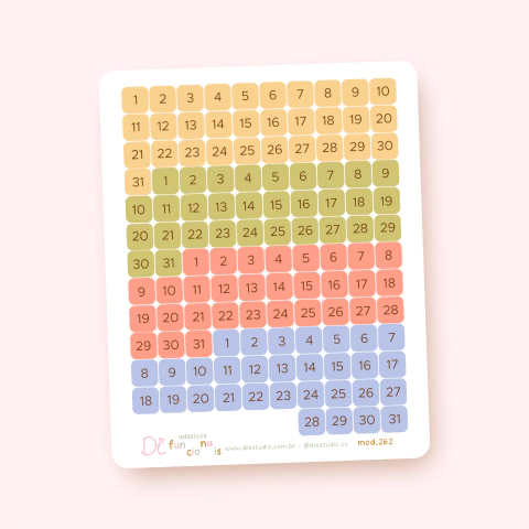 Números Quadradinhos 262 - comprar online